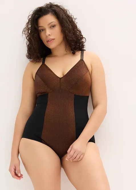 Medium corrigerende body met glanseffect, bonprix