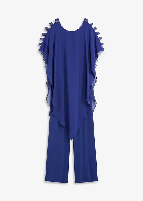 Jumpsuit met overgooier van fijn chiffon, bonprix