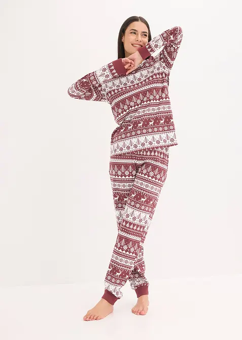 Pyjama van biologisch katoen, bonprix