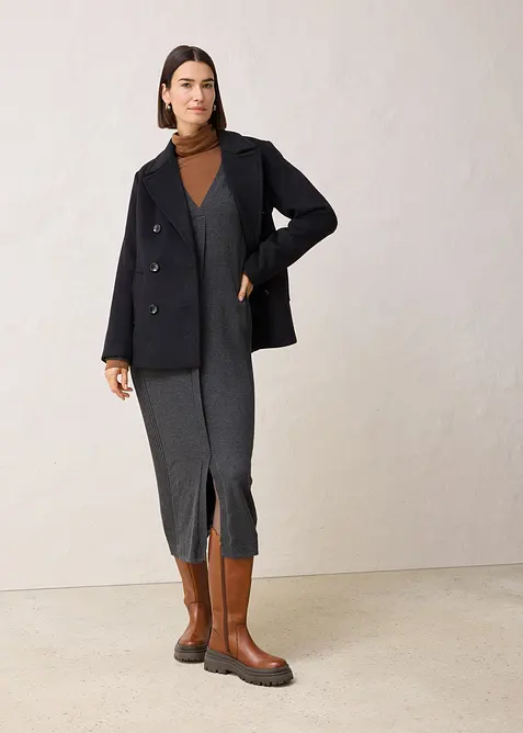 Gebreide jurk van merinowol, bonprix