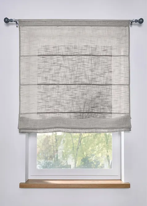 Vouwgordijn met structuur in vele maten, bonprix