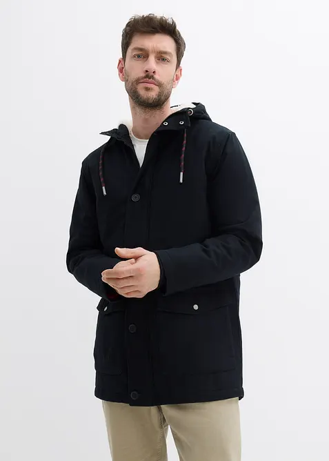 Winterparka met teddy voering in de capuchon, bonprix