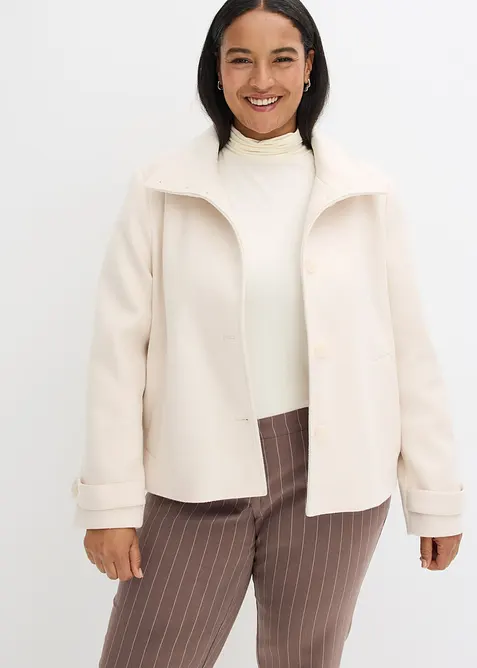 Jas in wollen look, bonprix