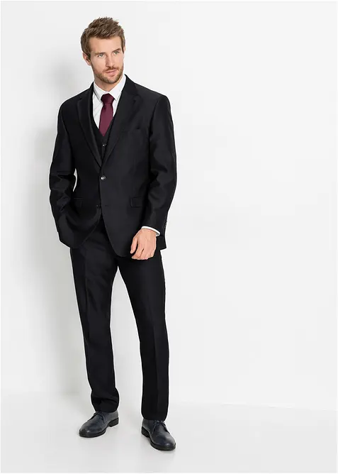 Pak met gilet en stropdas, regular fit (4-dlg. set), bonprix