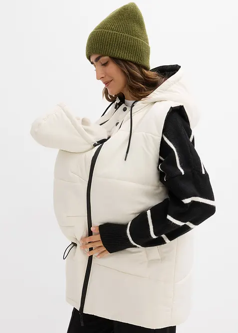 4-in-1 zwangerschaps bodywarmer met draaginzetstuk, bonprix