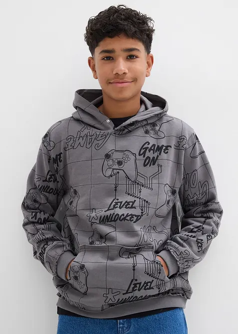 Hoodie in een zachte katoenmix, bonprix