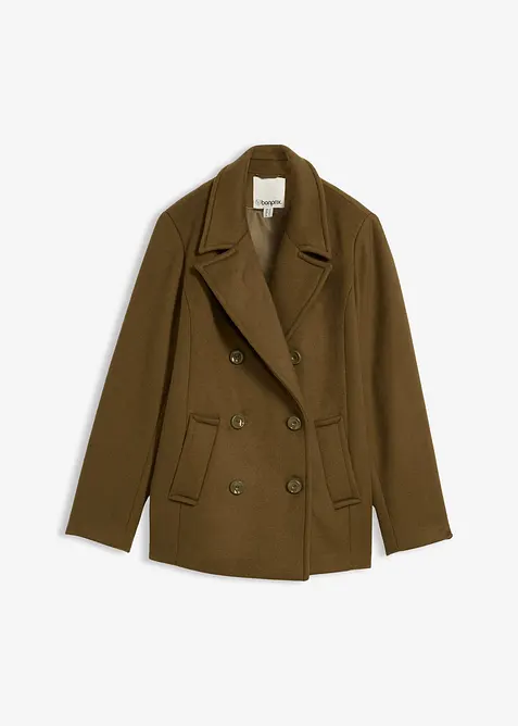 Peacoat in een wolmix, bonprix