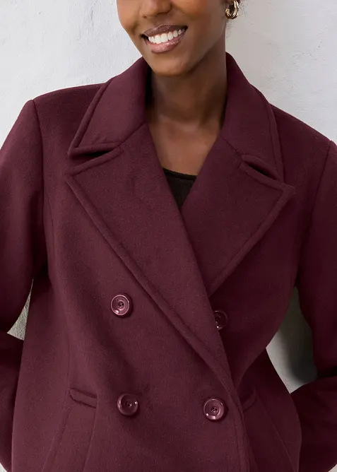 Peacoat in een wolmix, bonprix