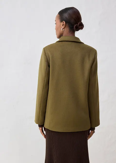 Peacoat in een wolmix, bonprix