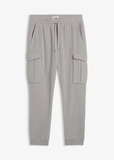 warme cargo broek van fleece, regular fit, bonprix