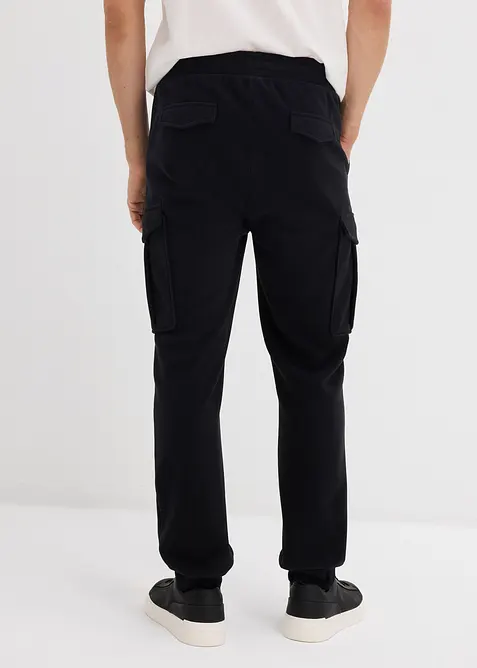 warme cargo broek van fleece, regular fit, bonprix