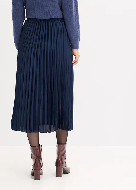 Plissé rok van fijn satijn, bonprix