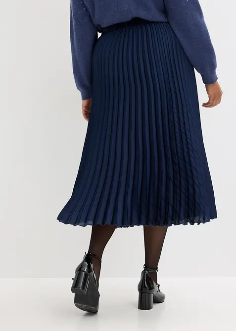 Plissé rok van fijn satijn, bonprix