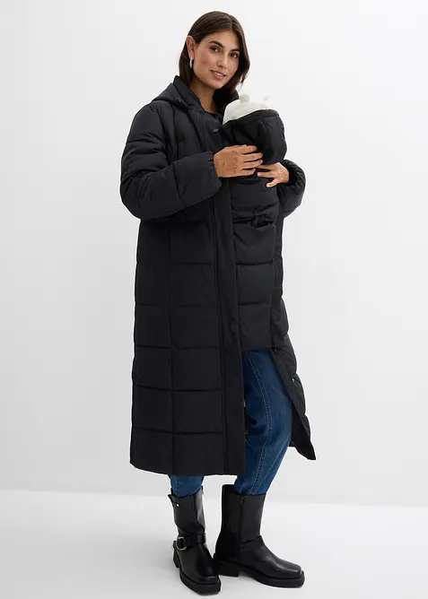 Warme 2-in-1 zwangerschapsjas met draaginzet, bonprix