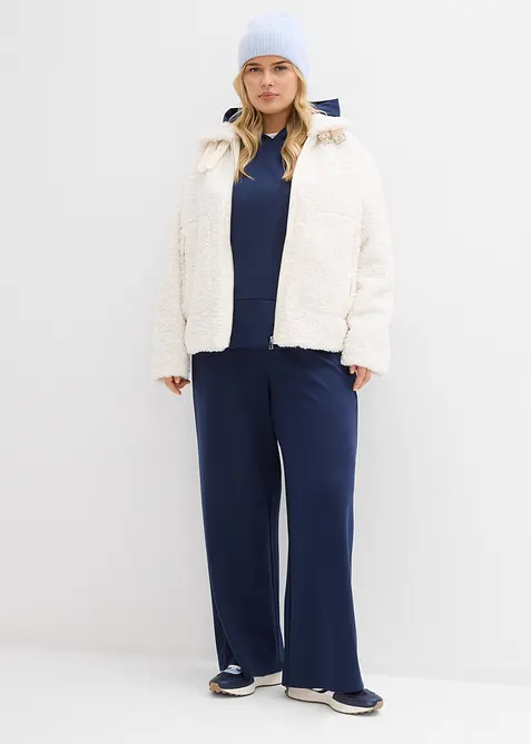 Imitatie bontjas van teddy fleece, bonprix