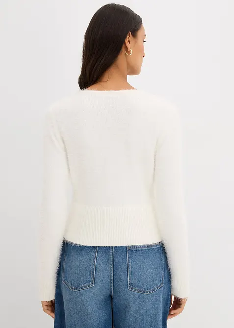 Fijngebreid vest van verengaren, bonprix