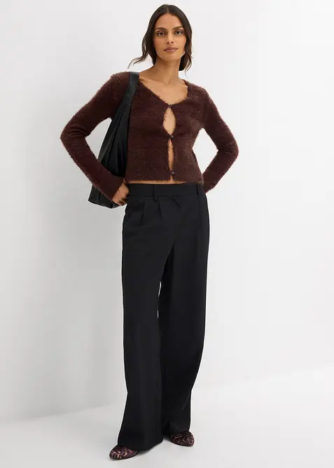 Fijngebreid vest van verengaren, bonprix