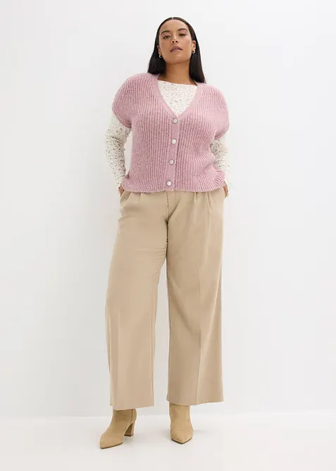 Mouwloos vest met decoratieve knopen, bonprix