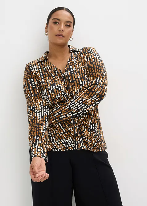Jersey blouse met viscose, bonprix