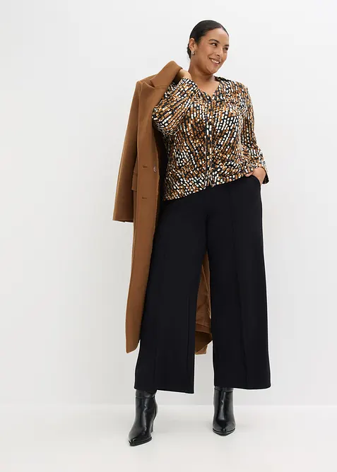 Jersey blouse met viscose, bonprix