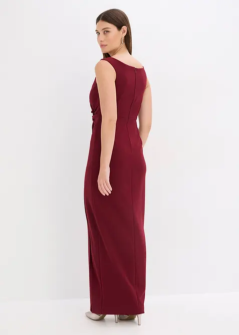 Carmen jurk van gestructureerde crêpe, bonprix