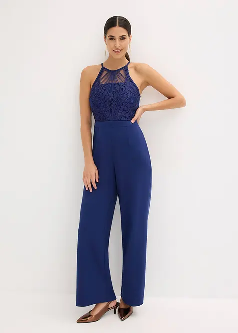 Jumpsuit met kant, bonprix