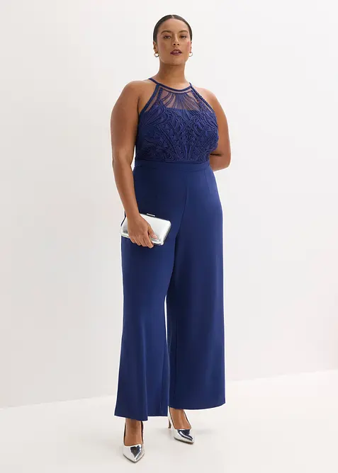Jumpsuit met kant, bonprix