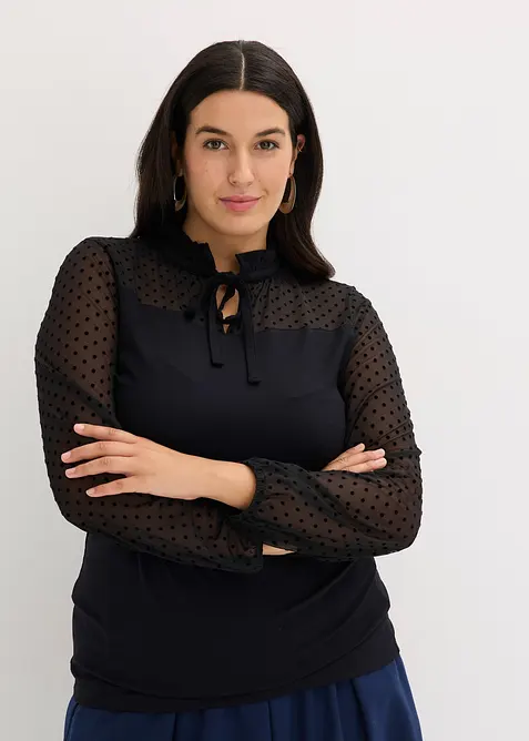 Longsleeve in een viscosemix, bonprix