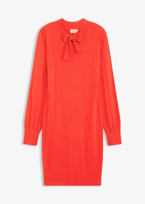 Gebreide jurk in een soepele viscosemix, bonprix