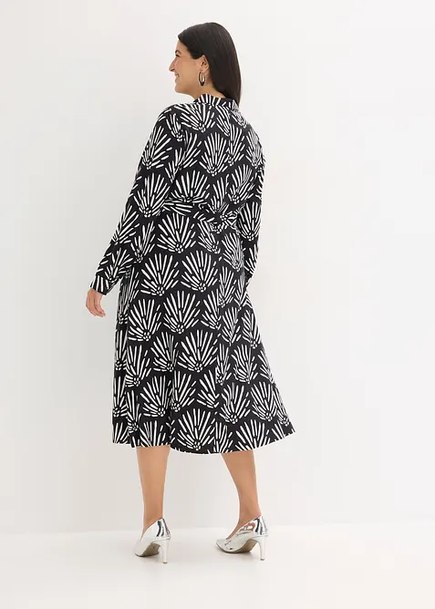 Midi jurk van soepele viscose, bonprix