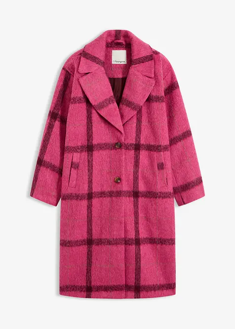 Lange jas in wollen look, bonprix