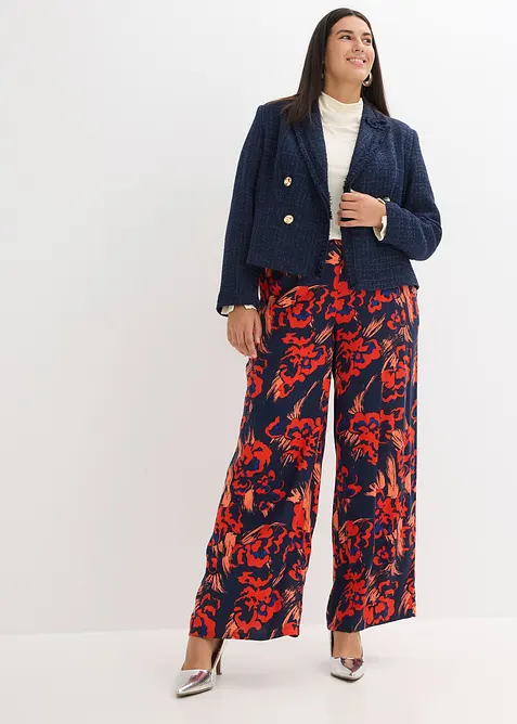 Bouclé blazer met decoratieve knopen, bonprix