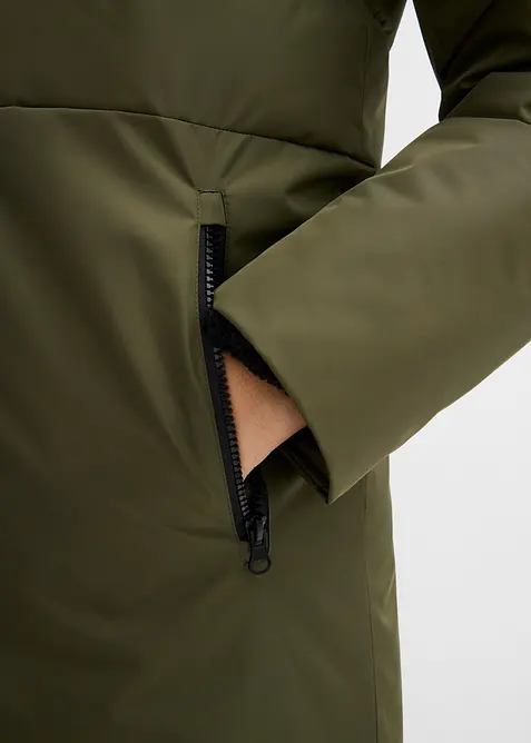 Lange gewatteerde jas, bonprix