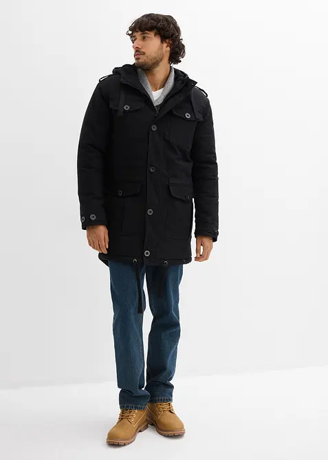 Outdoor parka met teddy voering voor de winter, bonprix