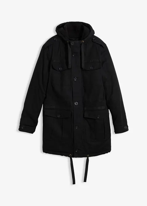 Outdoor parka met teddy voering voor de winter, bonprix