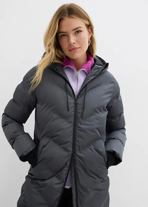 Lange gewatteerde jas, bonprix