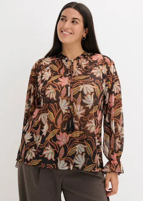 Shirt tuniek van zacht mesh, bonprix