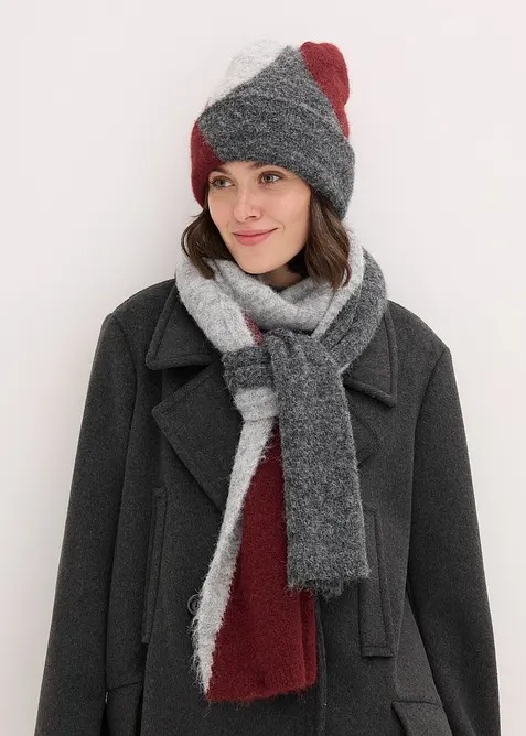 Sjaal en muts (2-dlg. set), bonprix