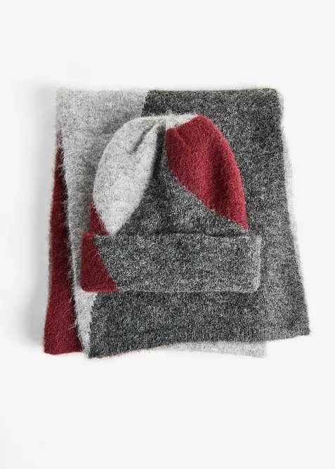 Sjaal en muts (2-dlg. set), bonprix