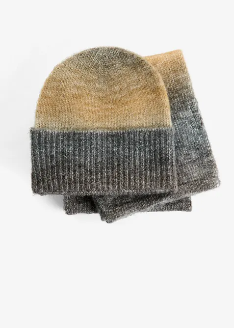 Sjaal en muts (2-dlg. set), bonprix