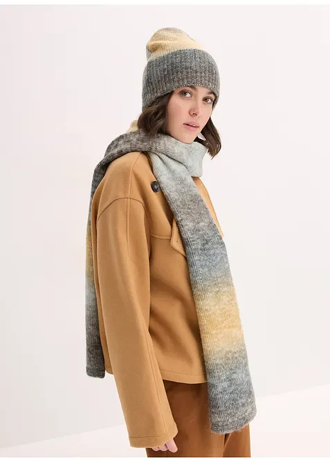Sjaal en muts (2-dlg. set), bonprix