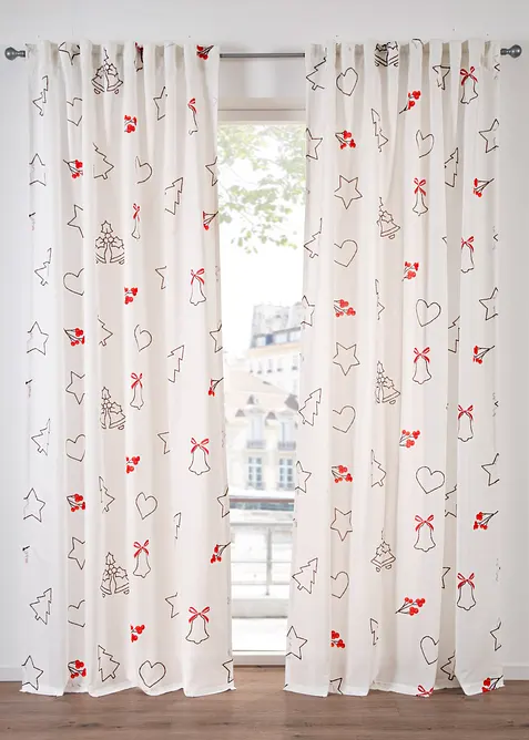 Gordijn met kerstmotief (1 stuk), bonprix