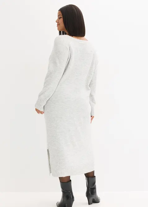 Gebreide oversized midi jurk, bonprix
