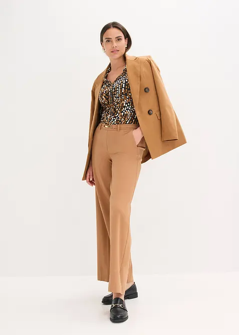 Jersey blouse met viscose, bonprix