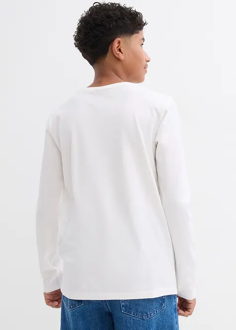 Longsleeve van biologisch katoen (set van 2), bonprix