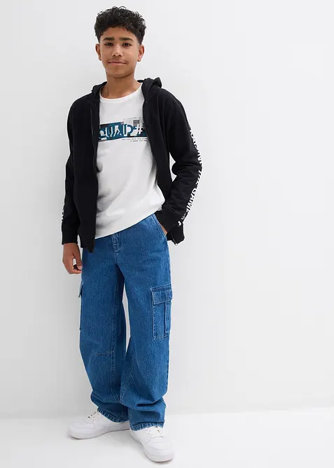 Longsleeve van biologisch katoen (set van 2), bonprix