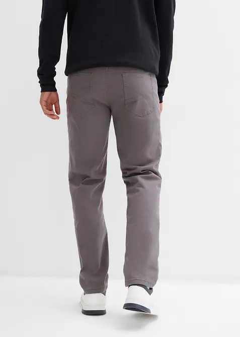 Regular fit stretch thermobroek met een zachte flanellen voering, straight, bonprix