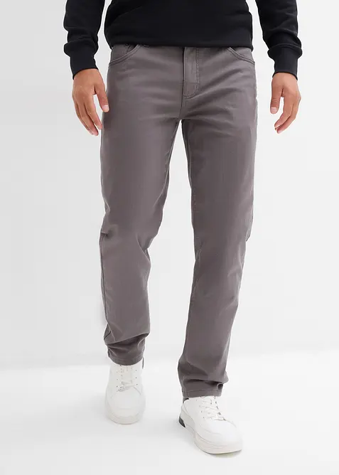 Regular fit stretch thermobroek met een zachte flanellen voering, straight, bonprix