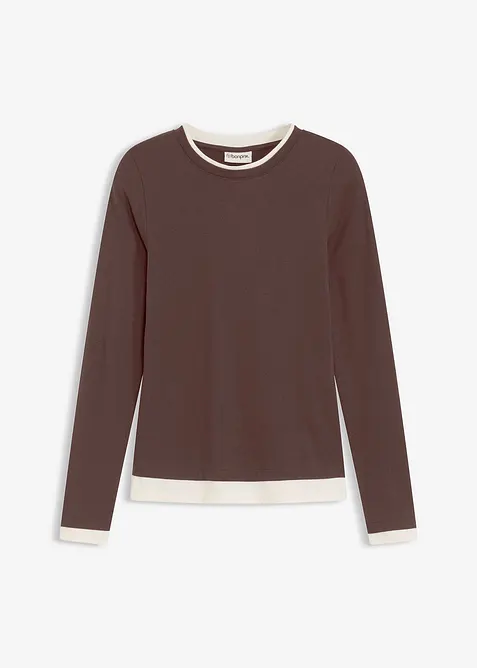 Longsleeve in een katoenmix, bonprix