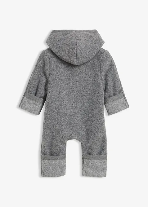 Jumpsuit in wollook met capuchon, bonprix